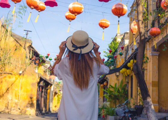 Walking through old town, Hoi An, Vietnam - Travel Deals from the USA - Wake Up Here