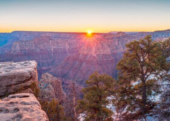 Grand Canyon Winter Sunrise - Travel Deals from the USA - Wake Up Here